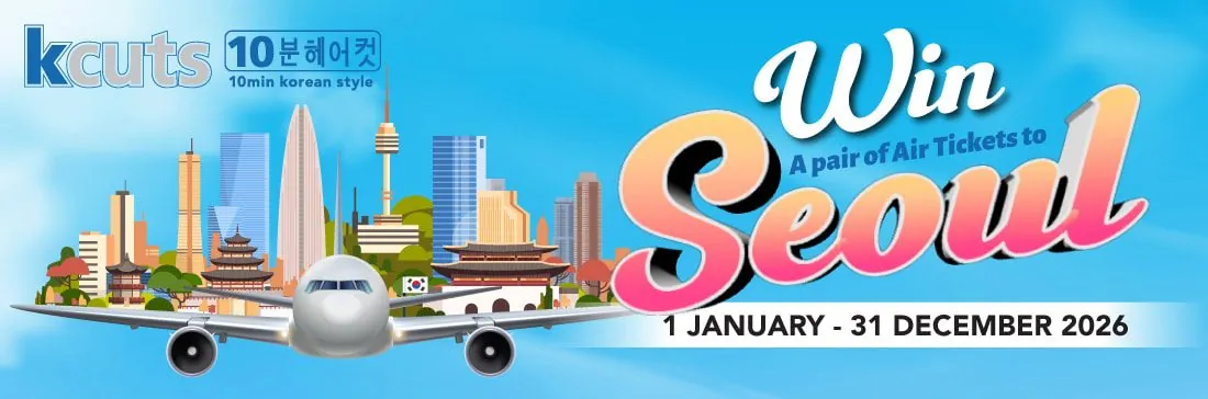 kcuts lucky draw 2026, win a trip to Seoul, 1 January to 31 December 2026